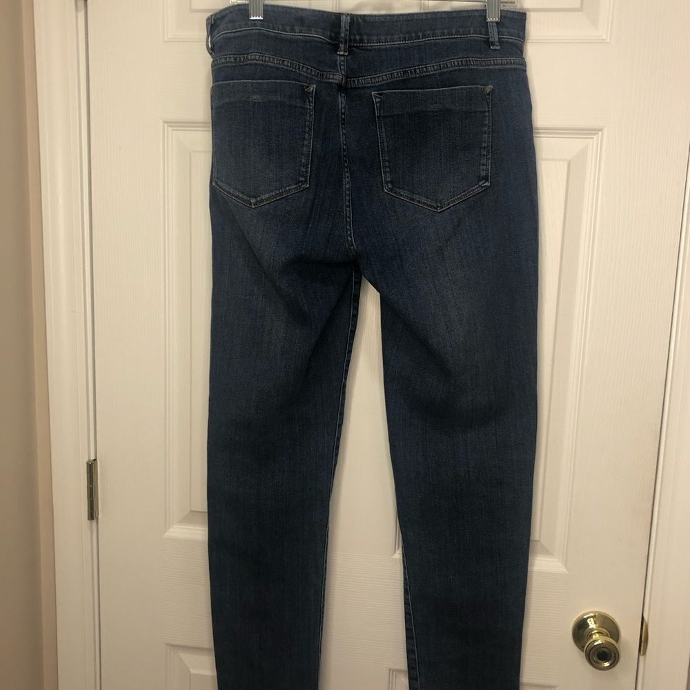 J. Jill denim weekender straight leg blue jeans, size 8 - Picture 8 of 15